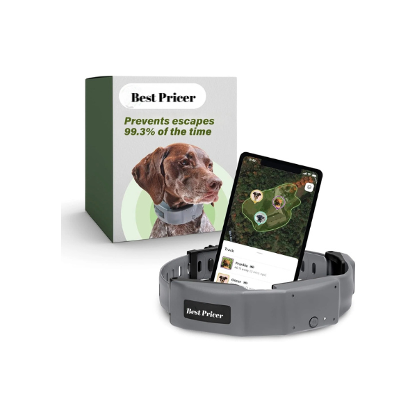 Best Pricer™ GPS Wireless Dog Fence Collar – Omni Model | Accurate & Reliable | Unlimited GPS Fences | 40+ Hour Battery Life | No Subscription Required | For Large Dog Breeds (19"–26" Neck)