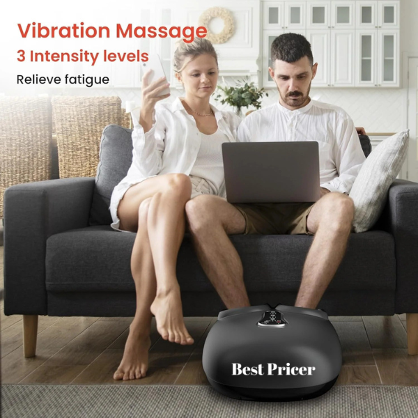 Best Pricer™ Shiatsu Foot Massager with Heat & Remote Control | Deep-Kneading Massage | Compression & Warmth | Customizable Settings | Perfect Gift for Home & Office