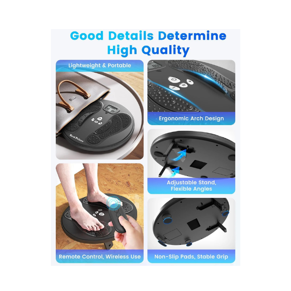 Best Pricer™ Medic Circulation Machine – EMS & TENS Foot and Leg Blood Booster | Rechargeable Electric Foot Massager | Pain & Circulation Stimulator | Neuropathy & Muscle Relief | Clinically Proven Therapy