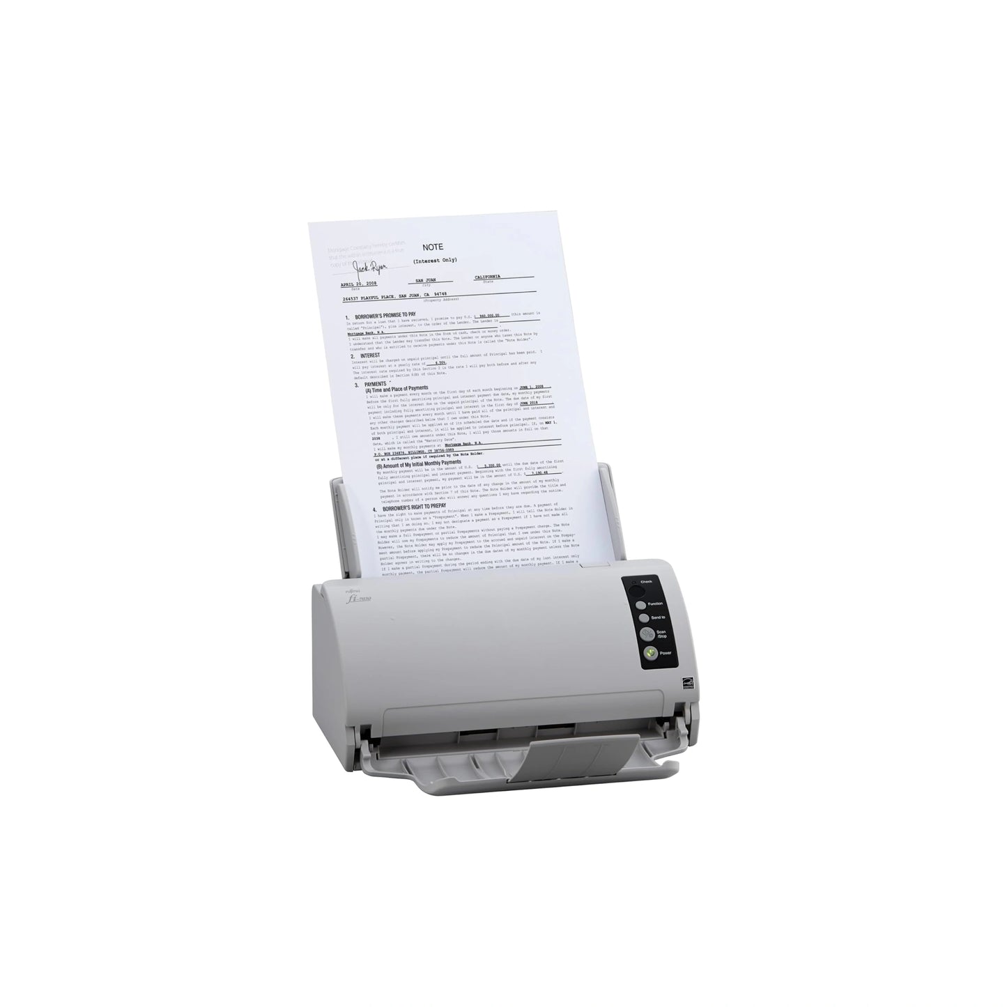 Fujitsu fi-7030 Duplex Document Scanner | 600 dpi | 27 ppm | 54 ipm | 50-Sheet ADF | USB | PA03750-B005