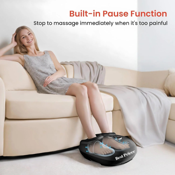 Best Pricer™ Shiatsu Foot Massager with Heat & Remote Control | Deep-Kneading Massage | Compression & Warmth | Customizable Settings | Perfect Gift for Home & Office