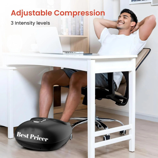 Best Pricer™ Shiatsu Foot Massager with Heat & Remote Control | Deep-Kneading Massage | Compression & Warmth | Customizable Settings | Perfect Gift for Home & Office