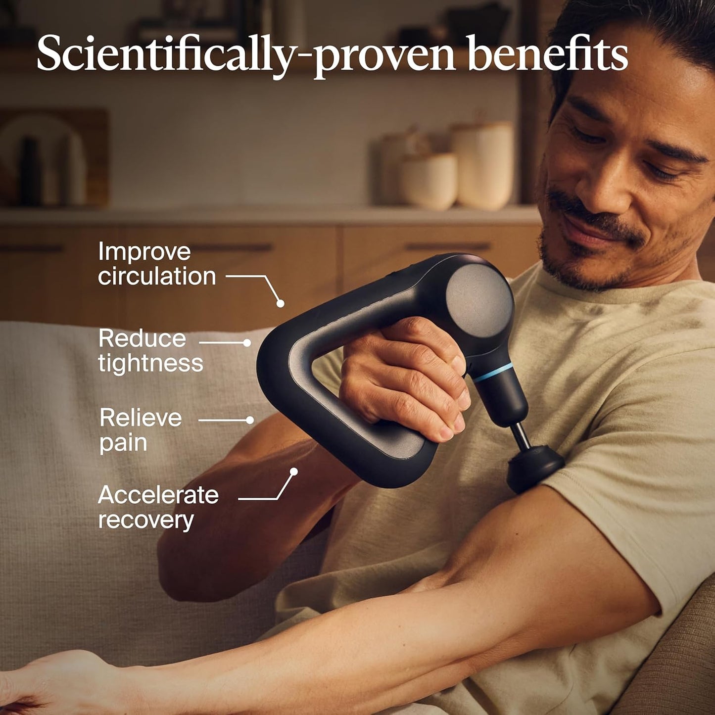 Best Pricer™ Deep Tissue Therapy Massage Gun (Bluetooth Enabled) | Electric Percussion Massager | Pain Relief for Neck, Back, Legs & Shoulders | 5 Speed Levels | Rechargeable
