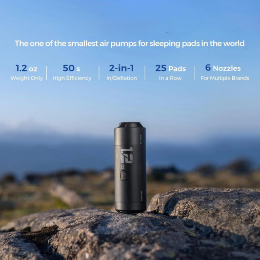 Best Pricer™ Portable Electric Air Pump (Black) | 650 mAh Rechargeable Battery | High Flow 100 L/min | Fast Inflate & Deflate | 6 Nozzles for Mattresses, Rings & Bags | Travel & Camping Essential