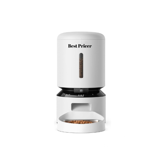 Best Pricer™ Automatic Cat Feeder with Camera (5L) | 1080p HD Live Monitoring | Smart Feeding App | Two-Way Audio | Night Vision | Food Freshness Lock System