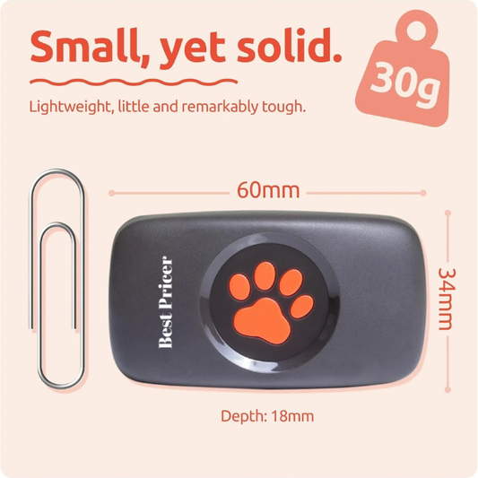 Best Pricer™ Dog GPS Tracker – No Subscription Required | Real Satellite Tracking | Unlimited Range | Waterproof & Lightweight | Fits All Collars | Made in the UK