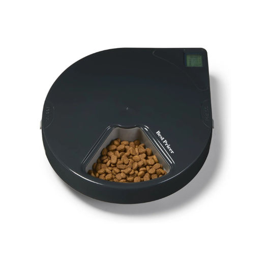 Best Pricer™ 5-Bowl Automatic Pet Feeder with Digital Timer & Twin Ice Packs | Programmable Feeding System | Freshness Lock Design | Ideal for Cats & Small Dogs