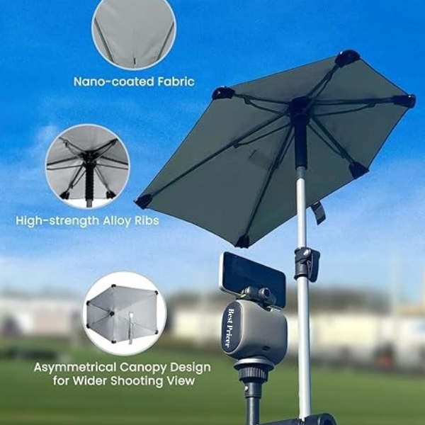 Best Pricer™ Weather Guard Umbrella | Durable, Lightweight Outdoor Protection | Safeguards Cameras, Gimbals & Gear from Rain, Wind & UV Rays | Ideal for Sports & Field Use