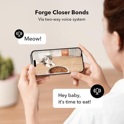 Best Pricer™ Automatic Cat Feeder with Camera (5L) | 1080p HD Live Monitoring | Smart Feeding App | Two-Way Audio | Night Vision | Food Freshness Lock System