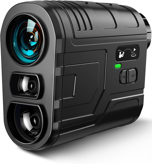 Best Pricer™ Golf Range Finder F1000S | 1200 Yards | Slope ON/OFF | Flag Lock Vibration | 7X Magnification | Rechargeable USB-C | Tournament Legal