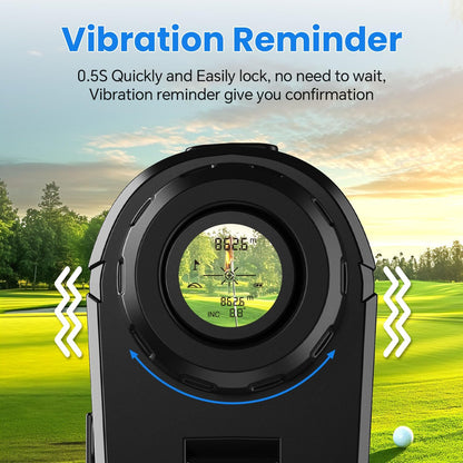 Best Pricer™ Golf Range Finder F1000S | 1200 Yards | Slope ON/OFF | Flag Lock Vibration | 7X Magnification | Rechargeable USB-C | Tournament Legal