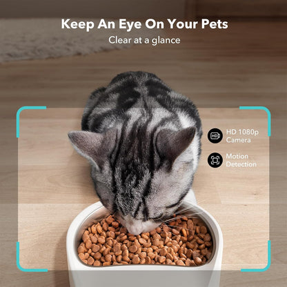 Best Pricer™ Automatic Cat Feeder with Camera (5L) | 1080p HD Live Monitoring | Smart Feeding App | Two-Way Audio | Night Vision | Food Freshness Lock System