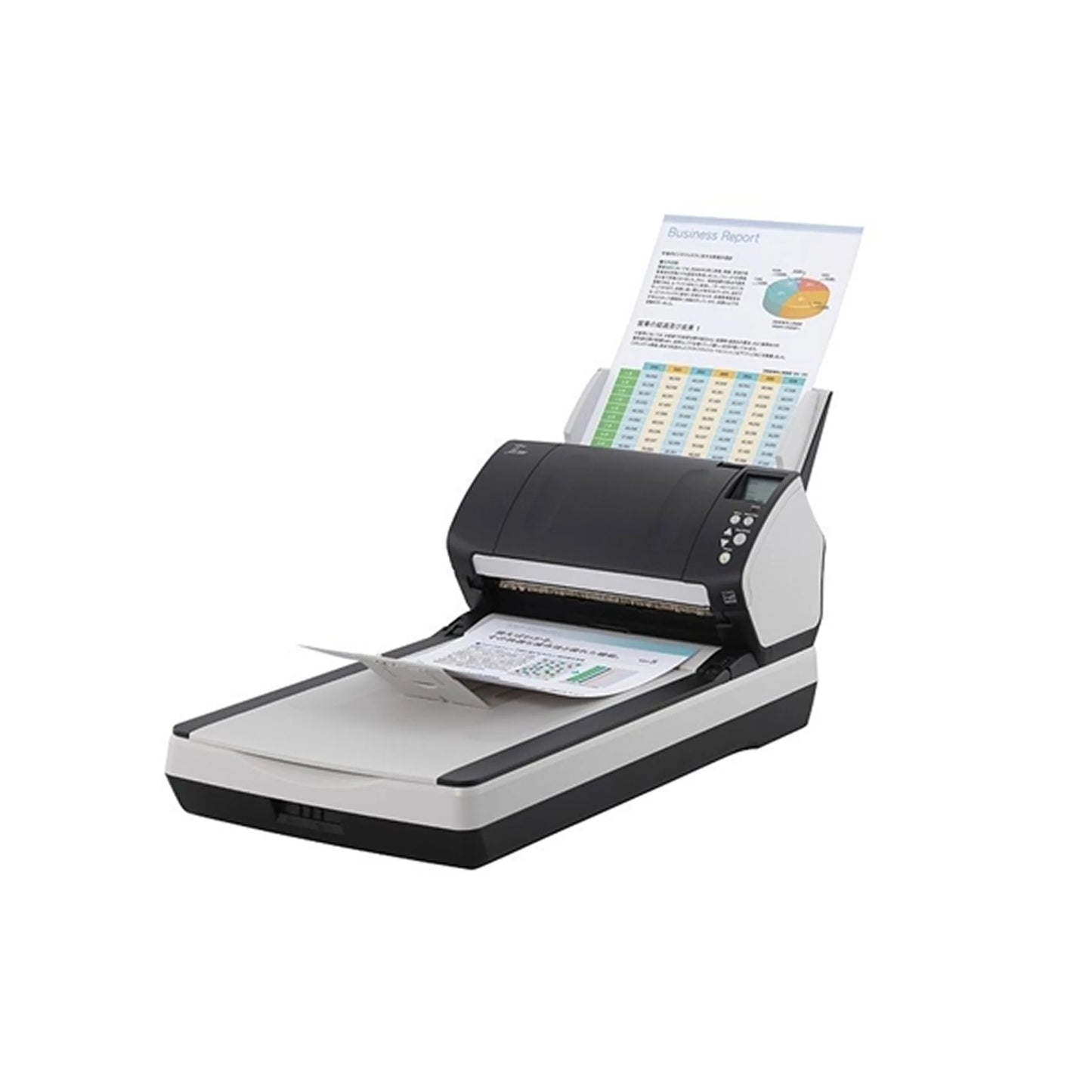 Fujitsu fi-7240 PA03670-B605 Color Duplex Scanner – 600 DPI, 40 PPM, 80-Sheet ADF & Flatbed