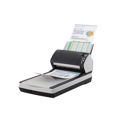 Fujitsu fi-7240 PA03670-B605 Color Duplex Scanner – 600 DPI, 40 PPM, 80-Sheet ADF & Flatbed