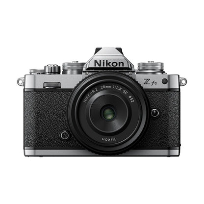Nikon Z fc Mirrorless Digital Camera Silver with 28mm f/2.8 SE Lens
