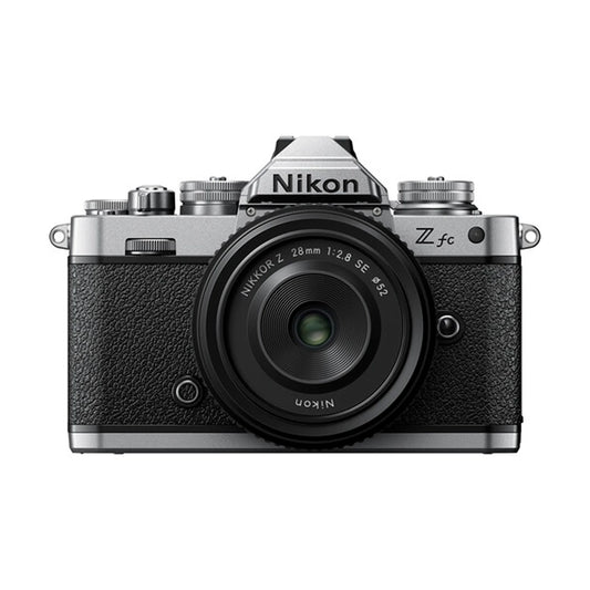 Nikon Z fc Mirrorless Digital Camera Silver with 28mm f/2.8 SE Lens