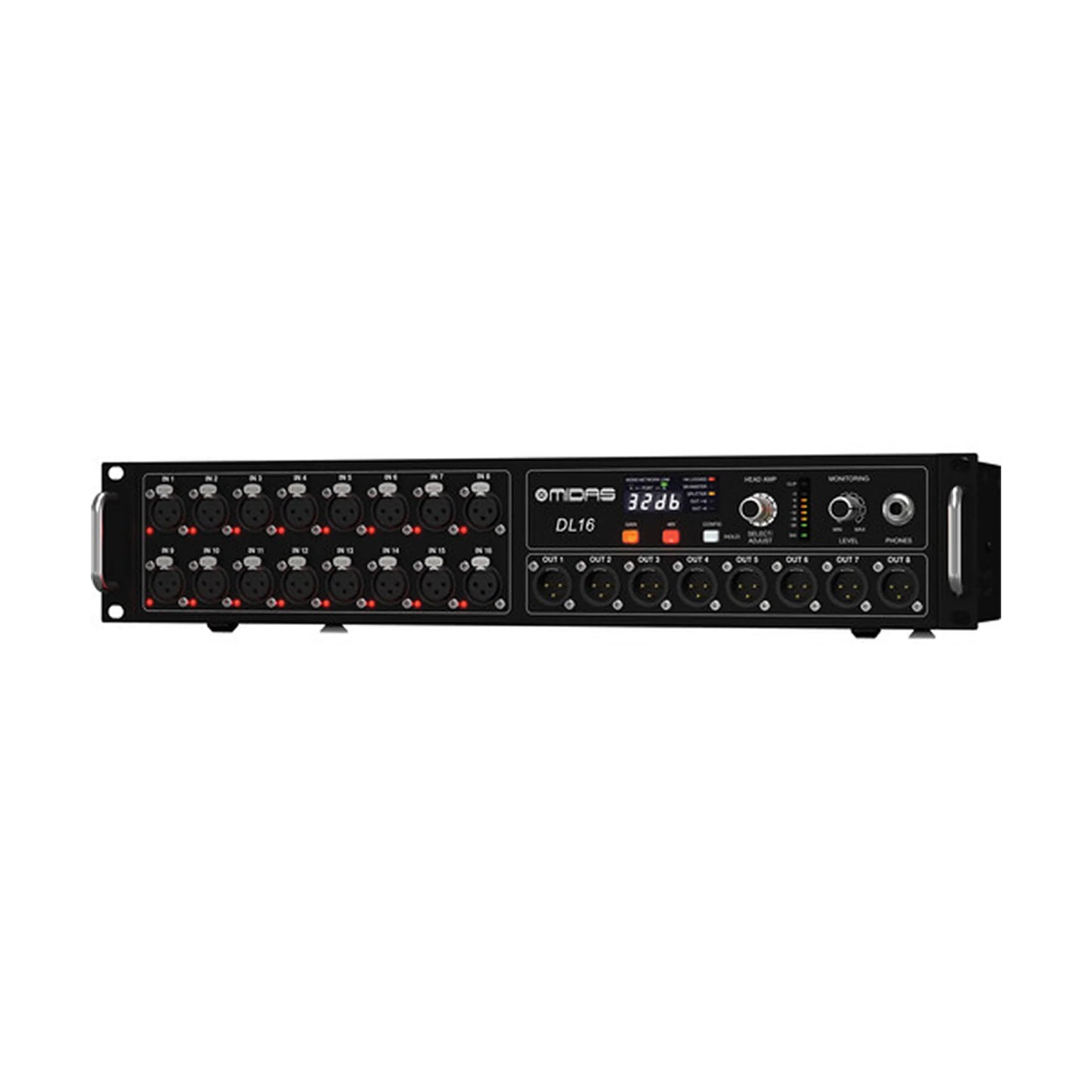 Midas DL16 16-Input 8-Output Stage Box Digital Snake