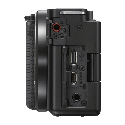 Sony ZV-E10 Mirrorless Camera with 16-50mm II Lens (ILCZV-E10K) (Black)