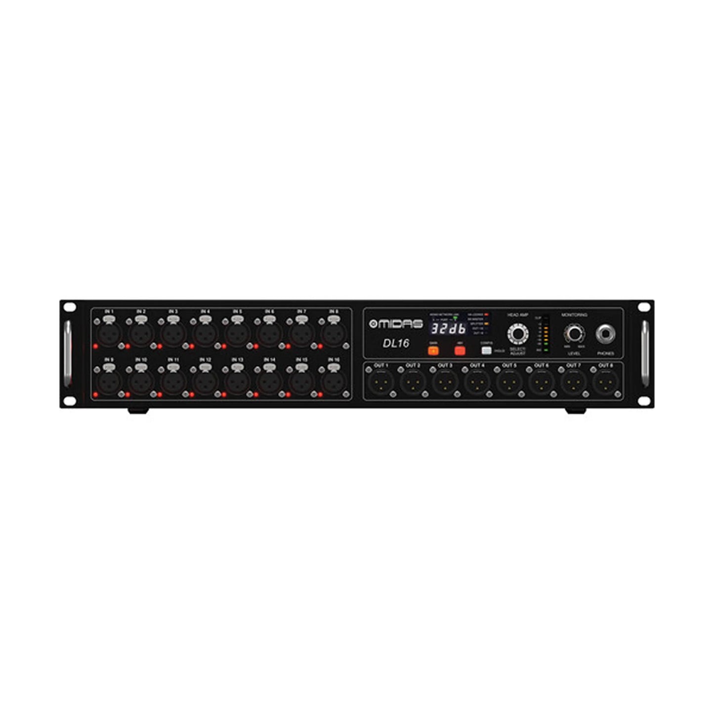 Midas DL16 16-Input 8-Output Stage Box Digital Snake