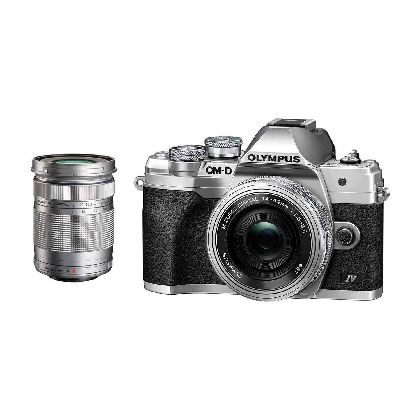 Olympus OM-D E-M10 Mark IV Kit (14-42mm EZ) (40-150mm) Silver