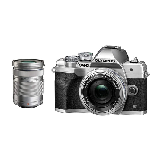Olympus OM-D E-M10 Mark IV Kit (14-42mm EZ) (40-150mm) Silver
