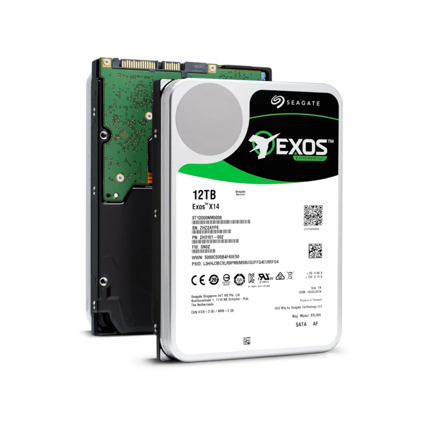 Seagate Exos X14 ST12000NM0008 12 TB Hard Drive – 3.5″ Internal – SATA (SATA/600)