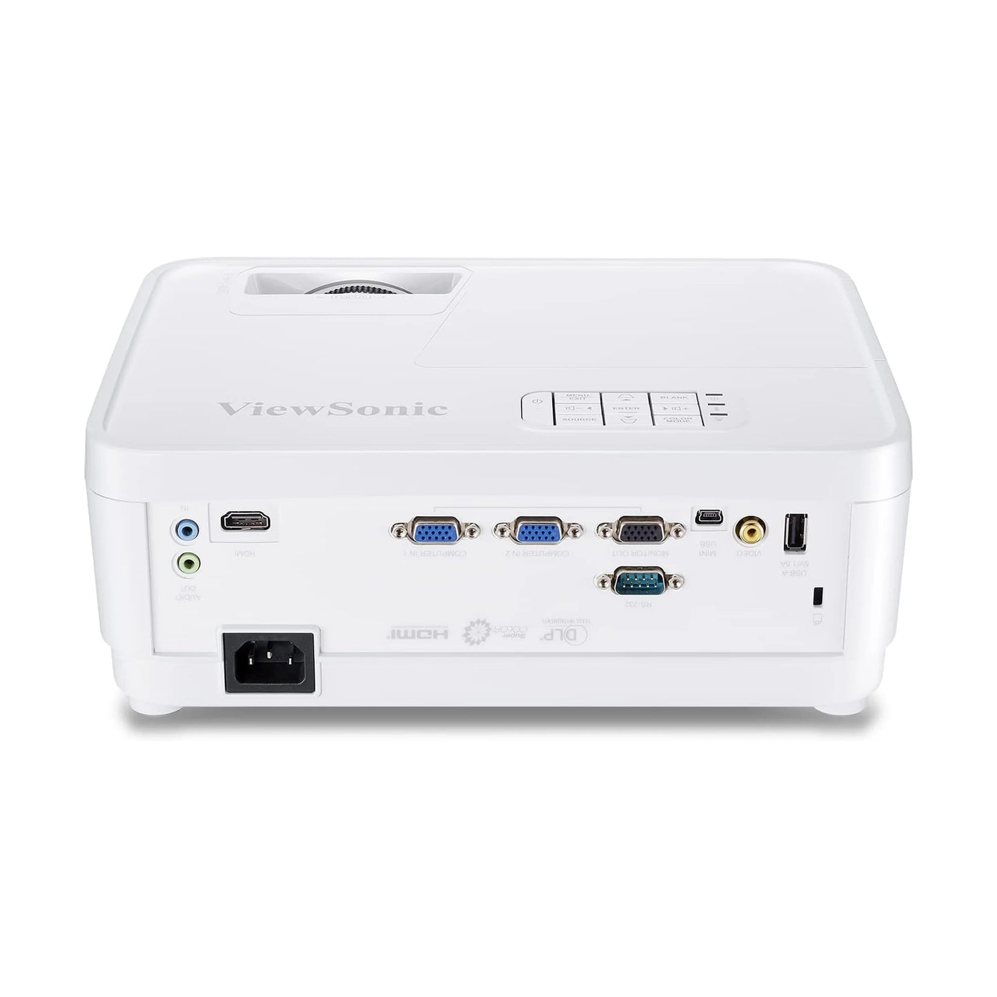 ViewSonic PS501W 3400 ANSI Lumens WXGA Short Throw Projector with HDMI, USB & VGA – Business, Education & Home Office