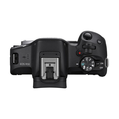 Canon EOS R50 Kit with (RF 18-45mm) (Black) + RF 75-300mm F4-5.6