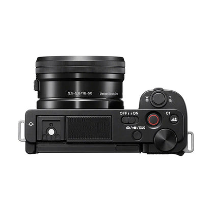 Sony ZV-E10 Mirrorless Camera with 16-50mm Lens (ILCZV-E10L) (Black)