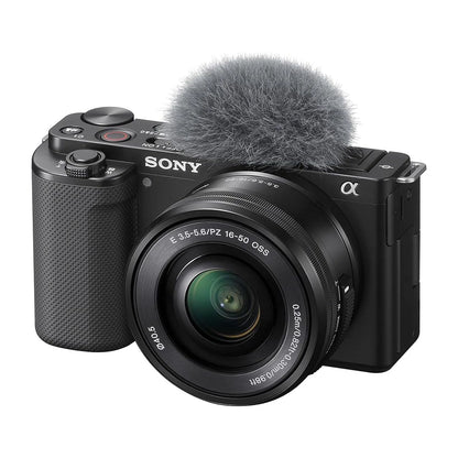 Sony ZV-E10 Mirrorless Camera with 16-50mm and 55-210mm Lens (ILCZV-E10Y) (Black)