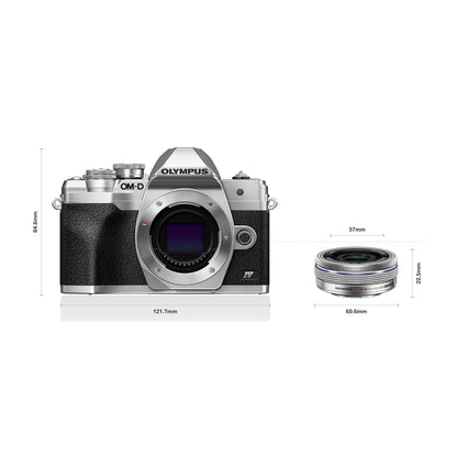 Olympus OM-D E-M10 Mark IV Kit (14-42mm EZ Lens) Silver