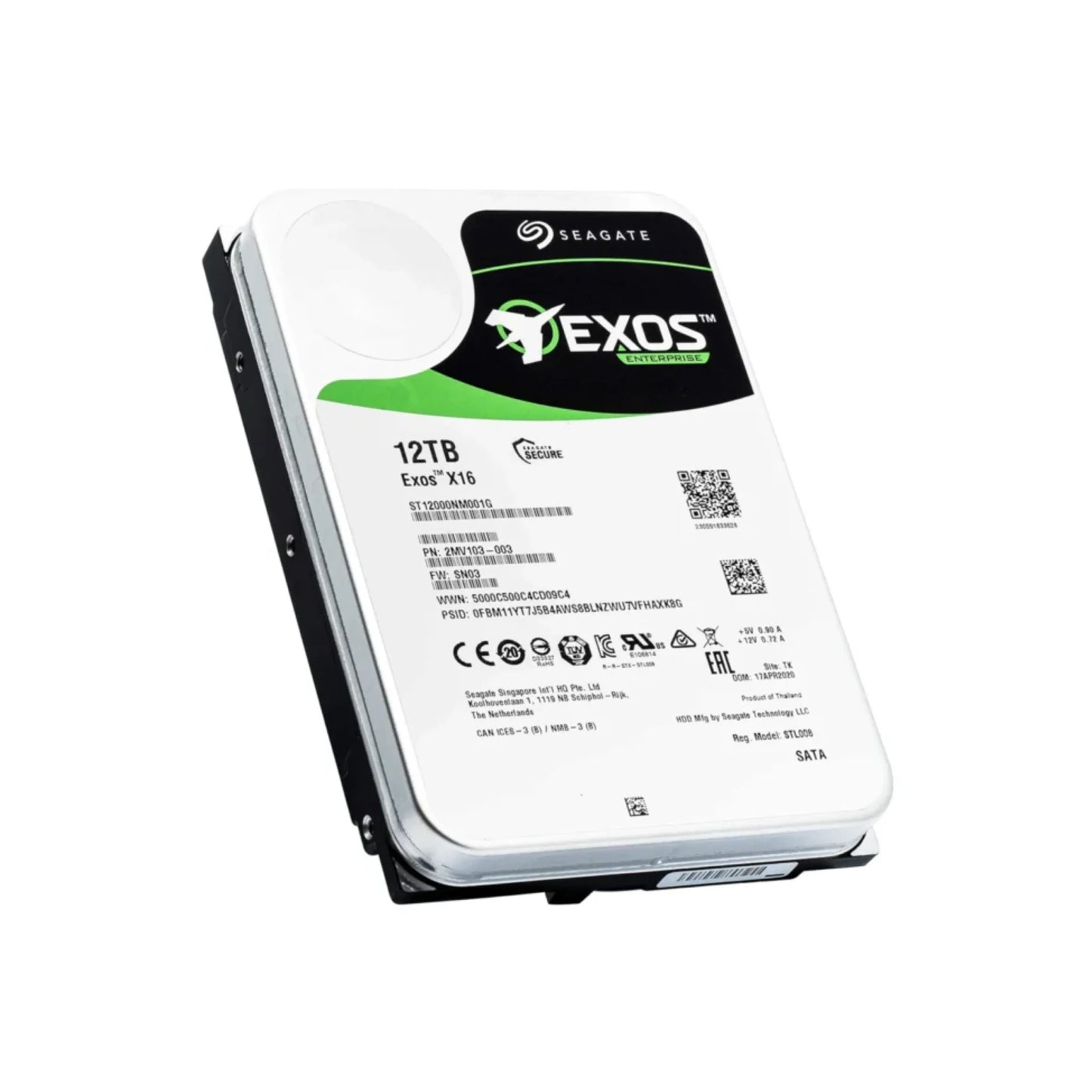 Seagate Exos X16 ST12000NM001G 12 TB Hard Drive – Brand New