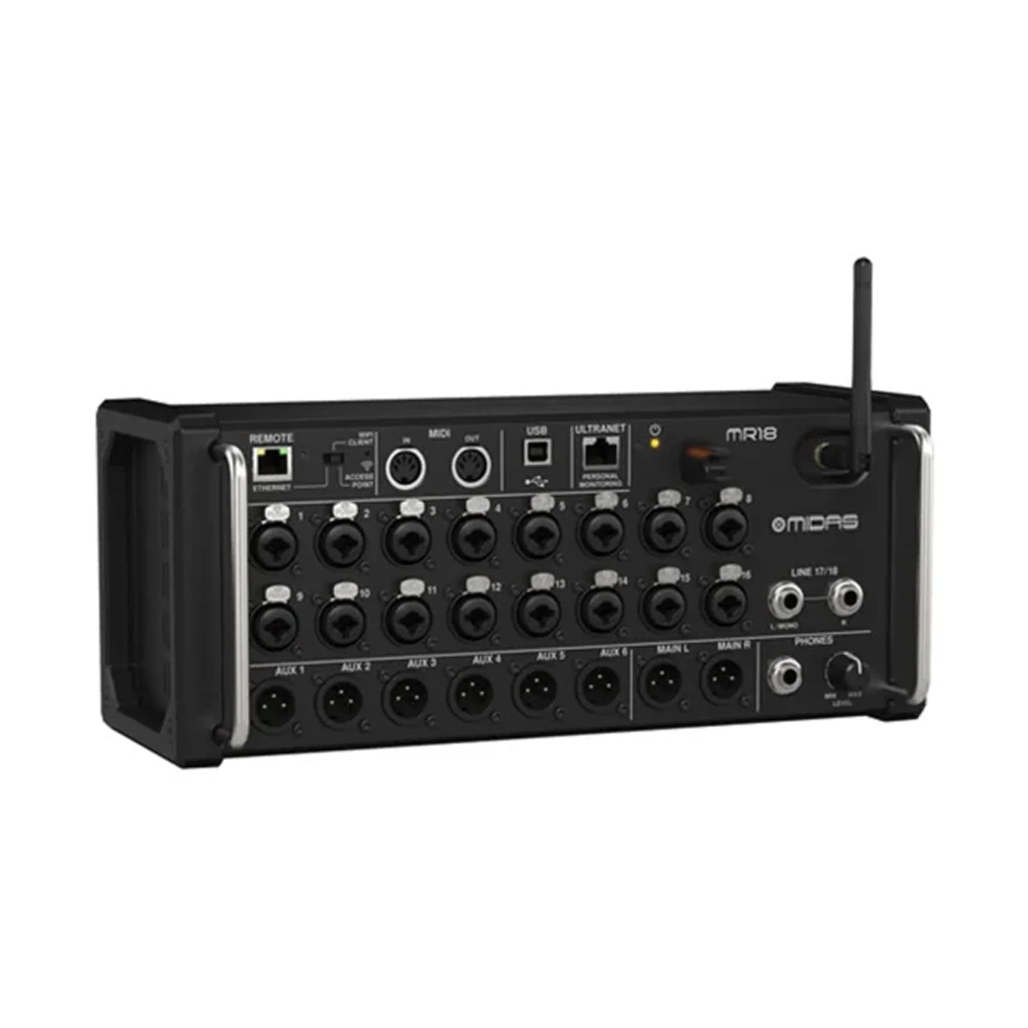 Midas MR18 18-Input Digital Rack Mixer with Wi-Fi Tablet Control