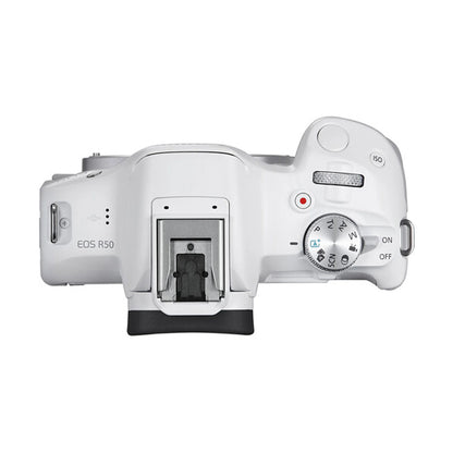 Canon EOS R50 Kit with (RF 18-45mm + RF 55-210mm ) (White)