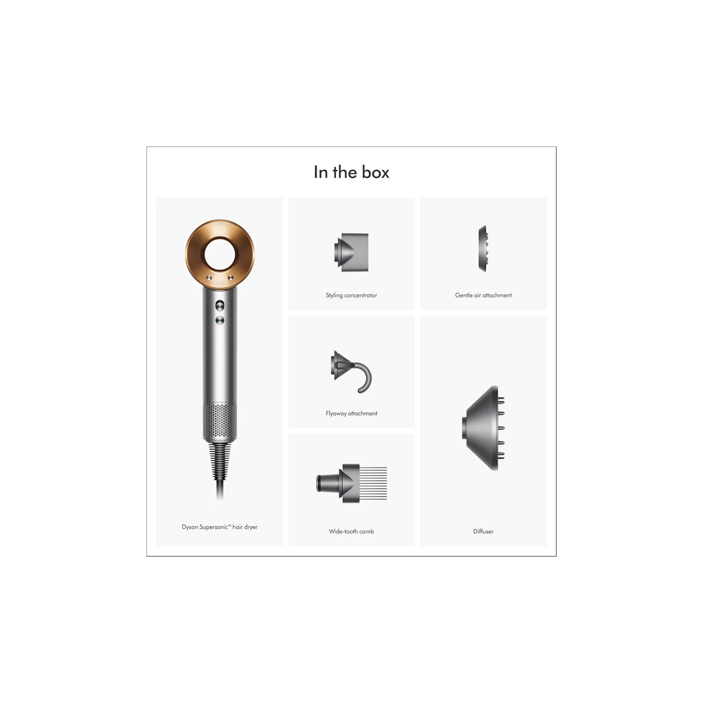 Dyson Supersonic hair dryer (Nickel/Copper)