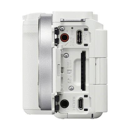 Sony ZV-E10 II Mirrorless Camera with 16-50mm II and 55-210mm Lens (ZV-E10M2X) (White)