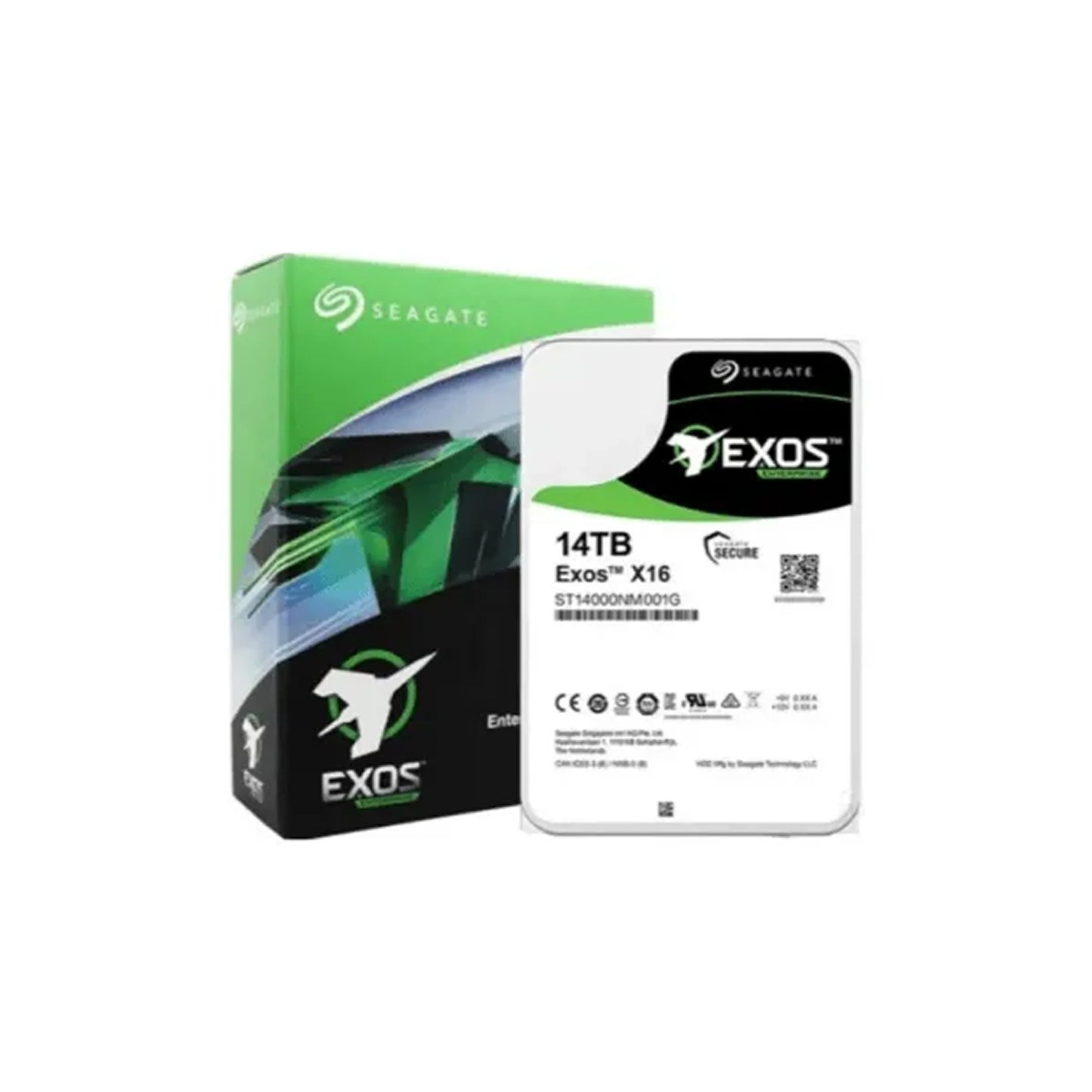 Seagate ST14000NM001G Exos X16 14TB 7200 RPM SATA 6Gb/s 3.5-Inch Enterprise Hard Drive