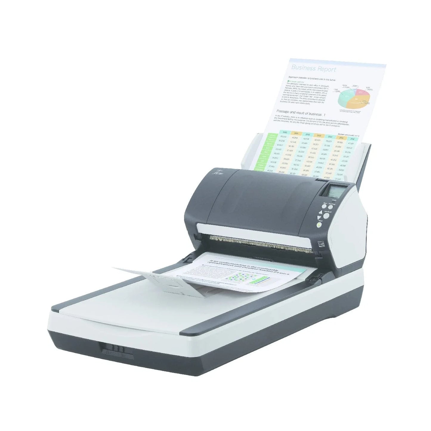 Fujitsu fi-7260 Duplex Scanner | 600 dpi | 60 ppm | 120 ipm | 80-Sheet ADF + Flatbed | PA03670-B001
