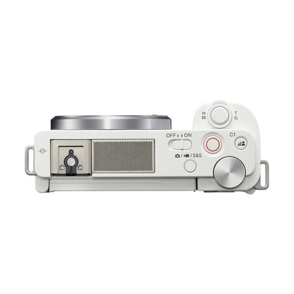 Sony ZV-E10 Mirrorless Camera with 16-50mm II Lens (ILCZV-E10K) (White)