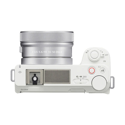 Sony ZV-E10 II Mirrorless Camera with 16-50mm II and 55-210mm Lens (ZV-E10M2X) (White)
