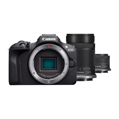 Canon EOS R100 Kit with 18-45mm and 55-210mm