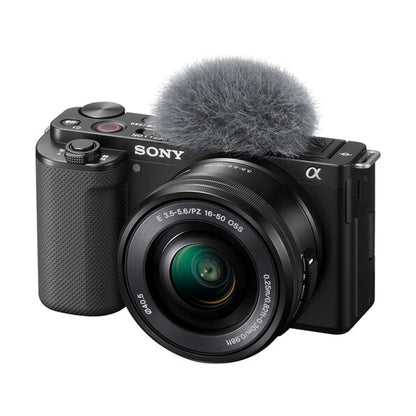 Sony ZV-E10 Mirrorless Camera with 16-50mm Lens (ILCZV-E10L) (Black)