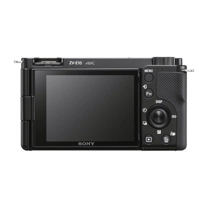 Sony ZV-E10 Mirrorless Camera with 16-50mm II Lens (ILCZV-E10K) (Black)